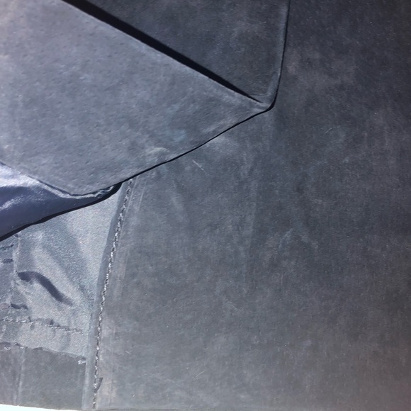 🔥HOST PICK MANGO SUEDE Navy Blue SUEDE Skirt NWT - Picture 6 of 8